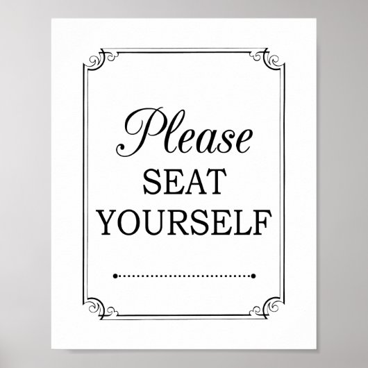 お手洗いサインおもしろいを下さい ポスター (正面)