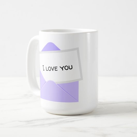 お手紙が大好き コーヒーマグカップ (正面左)