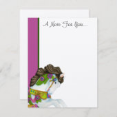 お手紙を下さいフラットノートカード ノートカード (正面/裏面)