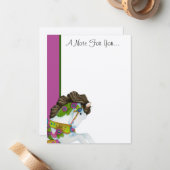 お手紙を下さいフラットノートカード ノートカード (正面/裏面インサイチュ)