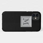 お手紙。あなたのモノグラム。シルバーブラック Case-Mate iPhoneケース (裏面(横))