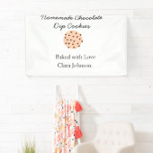 お手製クッキーのラベルにテキスト名をカスタマイズして追加 横断幕 (インサイチュ)