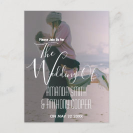 お手軽な写真ウェディング招待状情報 インビテーションポストカード