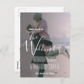 お手軽な写真ウェディング招待状情報 インビテーションポストカード (正面/裏面)