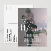 お手軽な写真付き結婚式招待状情報 インビテーションポストカード (正面/裏面)