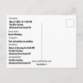 お手軽な写真付き結婚式招待状情報 インビテーションポストカード (裏面)