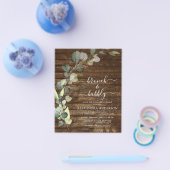 お手軽ランチ＆バブル ブライズシャワー ユーカリ チラシ (シングル)