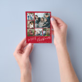 お手軽 フォト コラージュ クリスマス ホリデー カード (手)