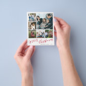 お手軽 フォト コラージュ クリスマス ホリデー カード (手)