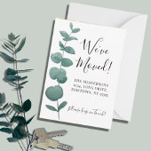 お手軽 ミニ 引っ越し ユーカリ お知らせ ノートカード