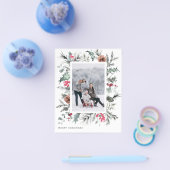 お手頃なクリスマス写真ホリデー2022年カード チラシ (シングル)