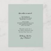 お手頃なグリーンクリスマスツリーのハガキ - 新居のお知らせ (裏面)