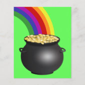 お手頃なセントパトリックデーのレプラハーンと金のポット チラシ (裏面)