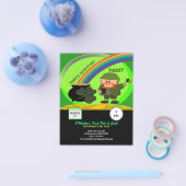 お手頃なセントパトリックデーのレプラハーンと金のポット チラシ (シングル)