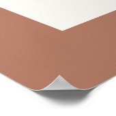 お手頃なブライダルシャワーのパンパス カード ギフト テラコッタ ポスター (角)