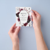 お手頃なブライダルシャワー ハロウィン 秋 落ち葉 フライヤー (手)