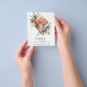 お手頃なホリデーシーズンのクリスマスグリーン写真 チラシ (手)