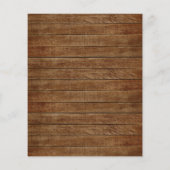 お手頃な価格のラスティックひまわりウェディング招待状 (裏面)