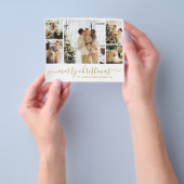 お手頃な価格の写真コラージュクリスマスホリデーフライヤー チラシ (手)