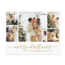 お手頃な価格の写真コラージュクリスマスホリデーフライヤー