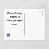 お手頃な価格の滞在のお礼バケーション レンタル ポストカード (裏面)