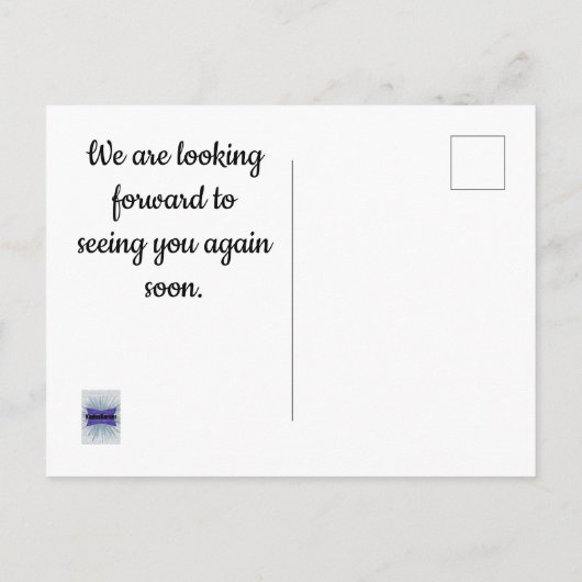 お手頃な価格の滞在のお礼バケーション レンタル ポストカード (裏面)