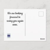 お手頃な価格の滞在のお礼バケーション レンタル ポストカード (裏面)