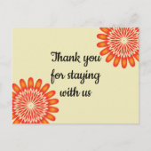 お手頃な価格の滞在のお礼バケーション レンタル ポストカード (正面)