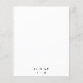 お手頃な結婚式の招待状フライヤー チラシ (裏面)