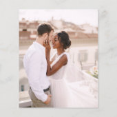 お手頃な2枚の写真で簡単にお知らせするセーブ・ザ・デートの写真 チラシ (裏面)