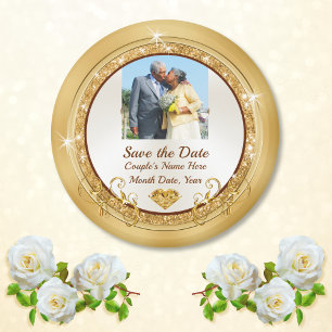 お手頃なSave the Dates、写真マグネットでSave the Dateを マグネット