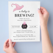 お手頃ベイビーはうかがっている  ブライダルシャワー招待状 チラシ (手)