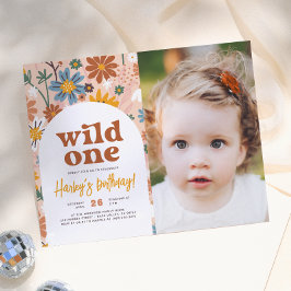 お手頃ワイルドワン レトロ 写真 1歳の誕生日パーティー