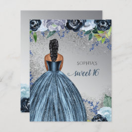 お手頃価格のグリッター青ドレス スイート16の誕生日