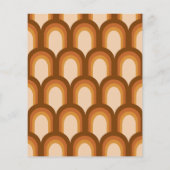 お手頃価格のグービー70年代ブラウン レトロ カップル ベビーシャワー (裏面)