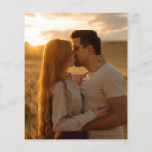 お手頃価格のバーガンディ ライト フォト ウェディング 招待状 (裏面)