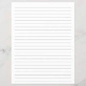 お手頃価格のミニマリスト ライン入り モノグラム 便箋 チラシ (裏面)