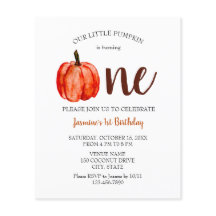お手頃 水彩 かぼちゃ ファーストバースデー 秋 かわいい
