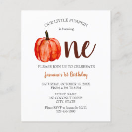 お手頃 水彩 かぼちゃ ファーストバースデー 秋 かわいい