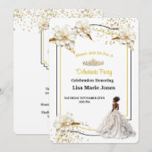 お披露目パーティーの招待状 招待状 (正面/裏面)