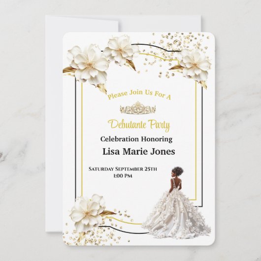 お披露目パーティーの招待状 招待状 (正面)