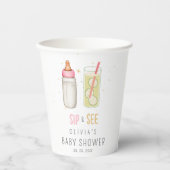 お披露目パーティー 赤ちゃんの女の子を歓迎, 新生児パーティー 紙コップ (正面)