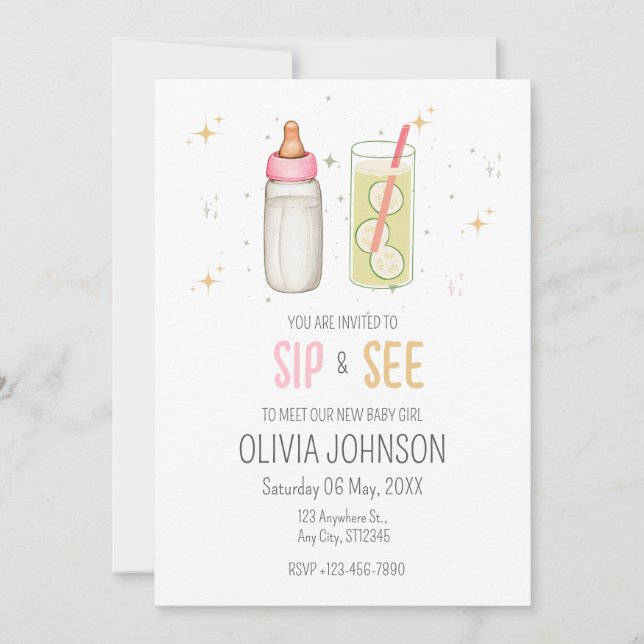 お披露目パーティー 赤ちゃんの女の子歓迎、新生児パーティー (正面)