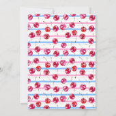 お披露目 ピンクかブルー 性別発表 招待状 (裏面)