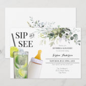 お披露目＆ベビー歓迎パーティー招待状 招待状 (正面/裏面)