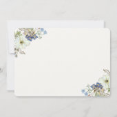 お披露目＆歓迎会の男の子の招待状　ボヘミアンスタイル 招待状 (裏面)