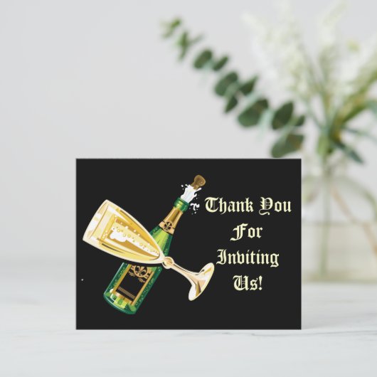 お招き頂きありがとうございます ポストカード (スタンド正面)