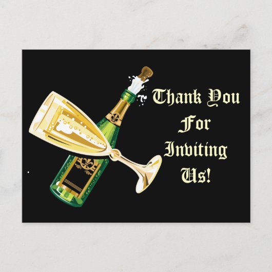 お招き頂きありがとうございます ポストカード (正面)