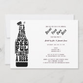 お持ち込みビール飲み比べパーティーのチケット 招待状 (正面)