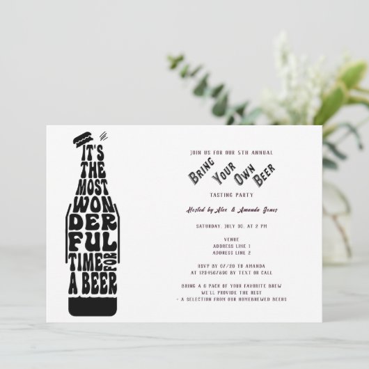 お持ち込みビール飲み比べパーティーのチケット 招待状 (スタンド正面)